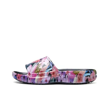 Skechers Foamies Rubber Sole Slide Slippers Women's Black Multicolor
