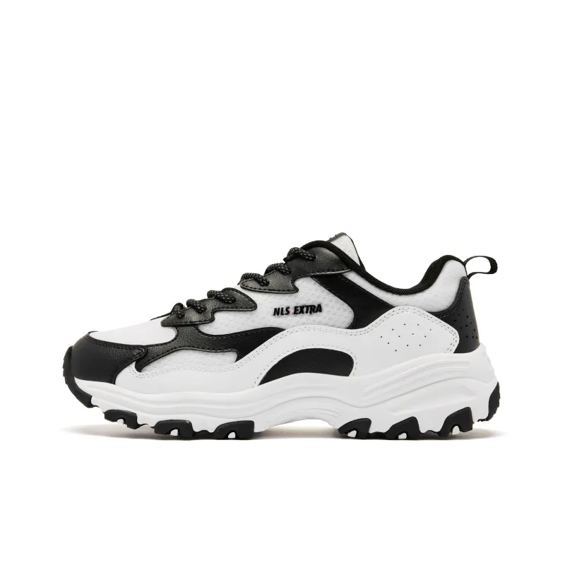 QIAODAN Breathable Lightweight Rebound Low Top Casual Shoes Women's Black White-0