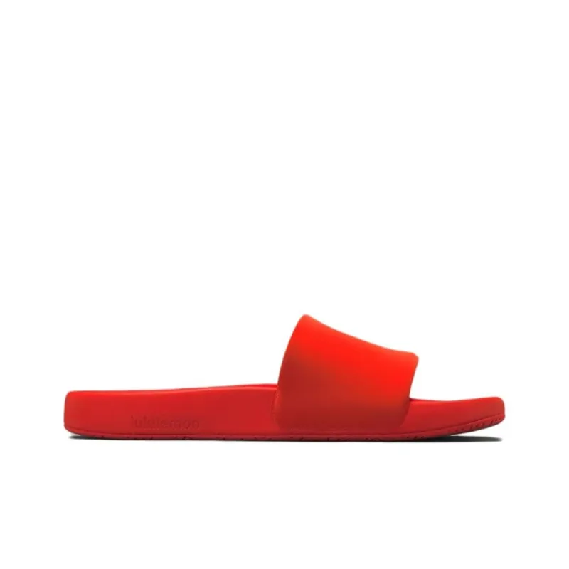 Lululemon Restfeel Slide Rubber Sole Slip Resistant Slide Slippers Men's Orange-1