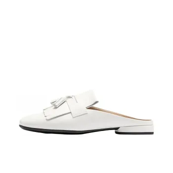 Ecco Wrap toe Slippers 2cm Women's White
