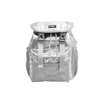 NERDY Fabric Backpack Regular Unisex Black/Silver