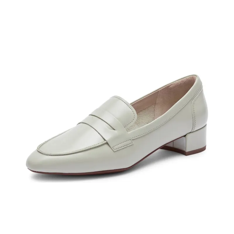 Staccato Casual Penny Shoes Chunky Heel Loafers 4cm Women's-1