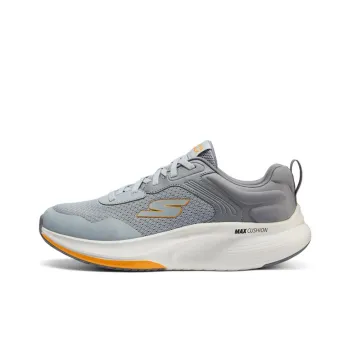 Skechers Slip Resistant Low Top Casual Running Shoes Men's Light Gray