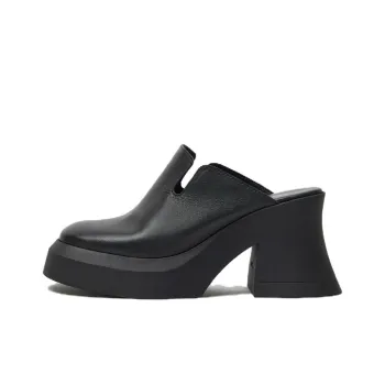 MIISTA Closed Toe Slippers Women's Black