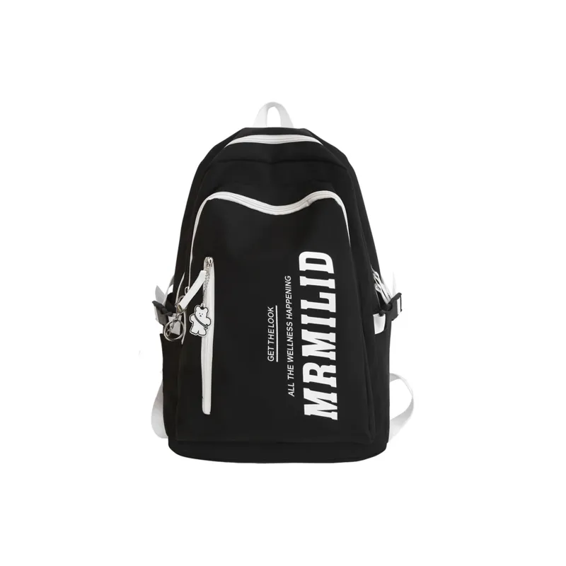 TAKI Large Capacity Preppy Style Backpack Lightweight Fashion Casual Students Backpack Nylon Regular Unisex Multicolor-8