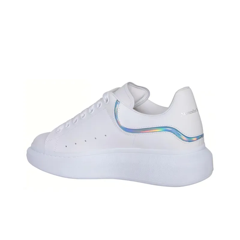 Alexander McQueen Oversized White Iridescent Stripe-2