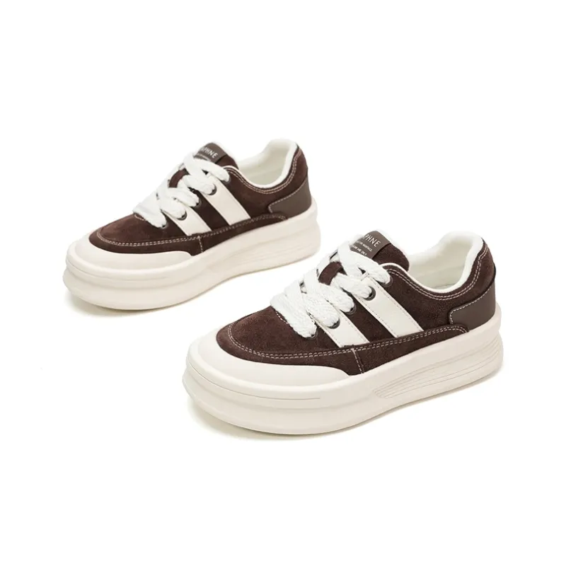 DAPHNE Abrasion Resistant Slip Resistant Low Top Skateboard Shoes 4cm Women's-3