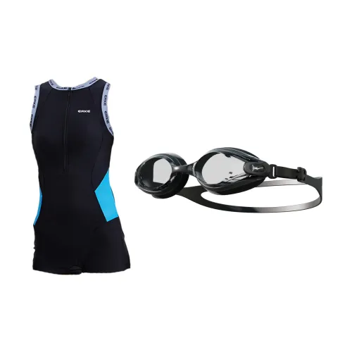Erke Swimming Sets Polyamide Elastane Pool Women's Black Blue