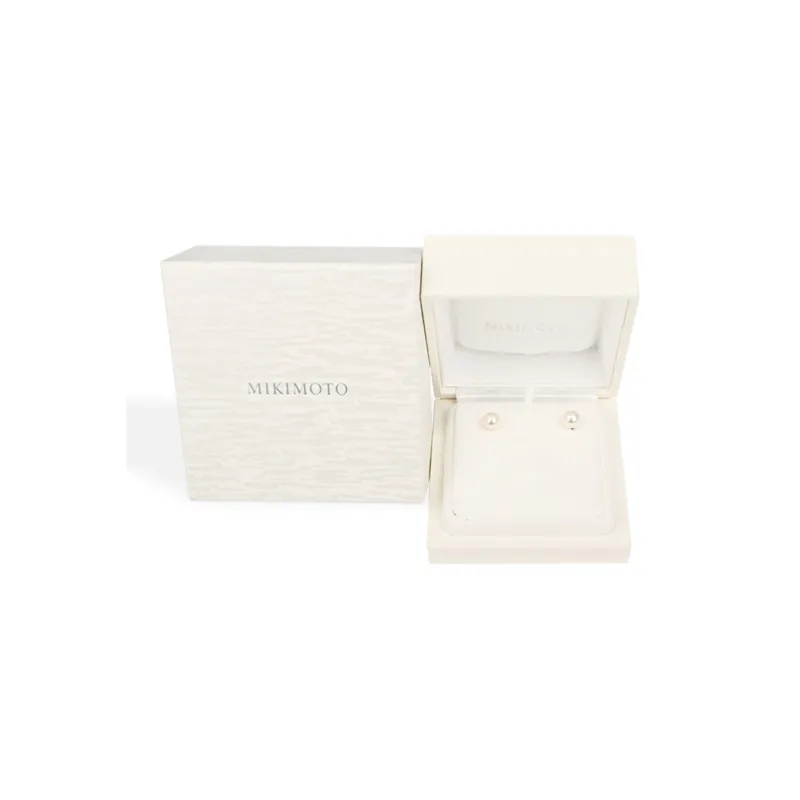 MIKIMOTO Mother Of Pearl Stud Earrings Women's-2