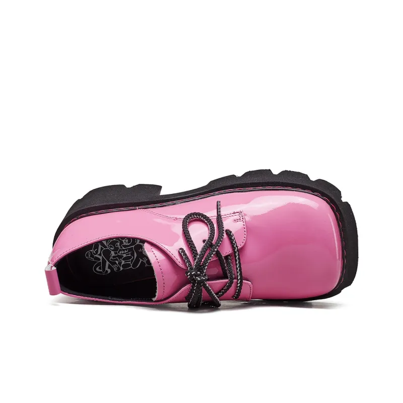 YEARCON Loafers Women's Rose Red, Black-12