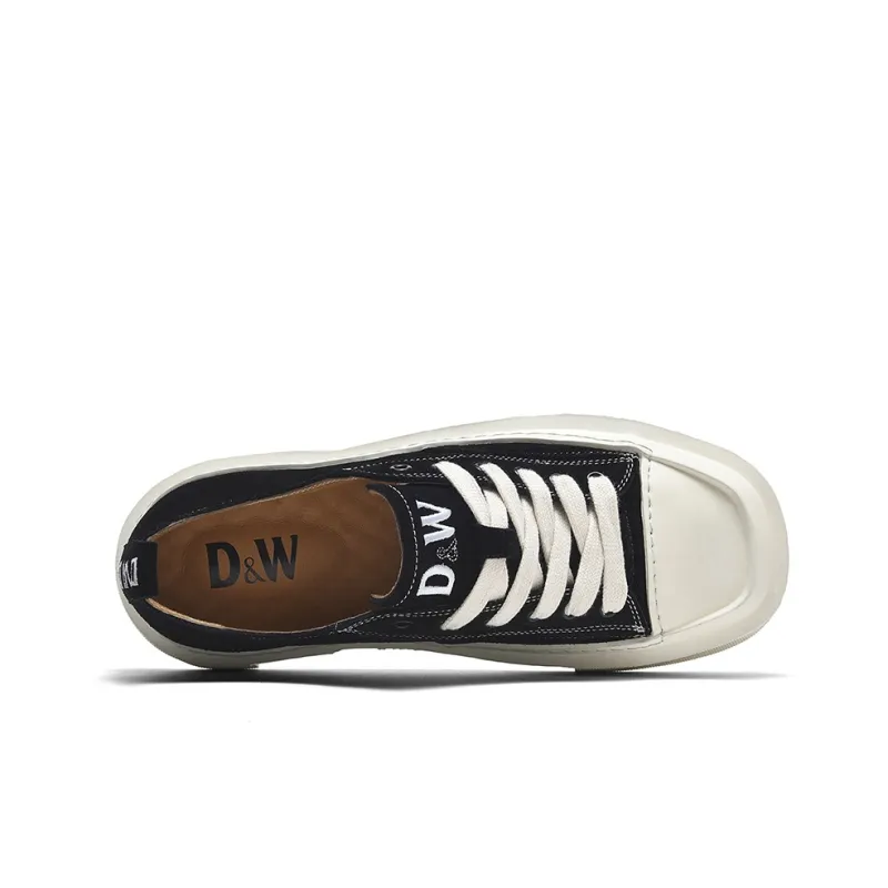 D&W Wear Resistant Height Increasing Low Top Skateboard Shoes Unisex-3