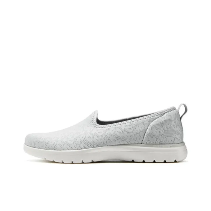 Skechers Cushioning Anti Slip Wear Resistant Breathability Low Top Casual Shoes Women's White-0