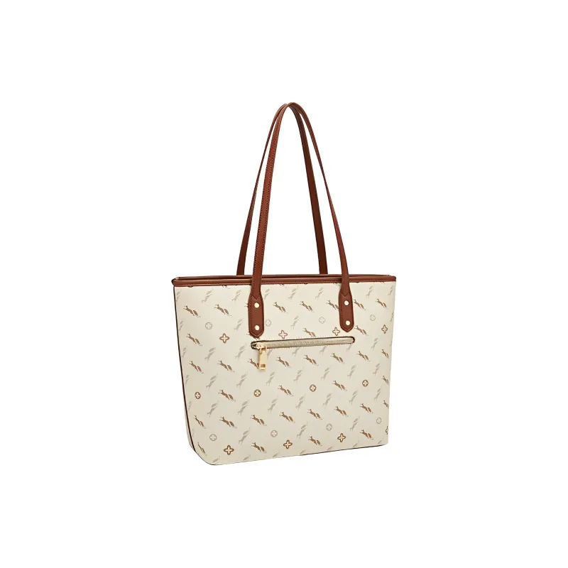 FOXER Synthetic Leather Summer Travel One Shoulder Regular Women's Nut Apricot/Misty Blue-2
