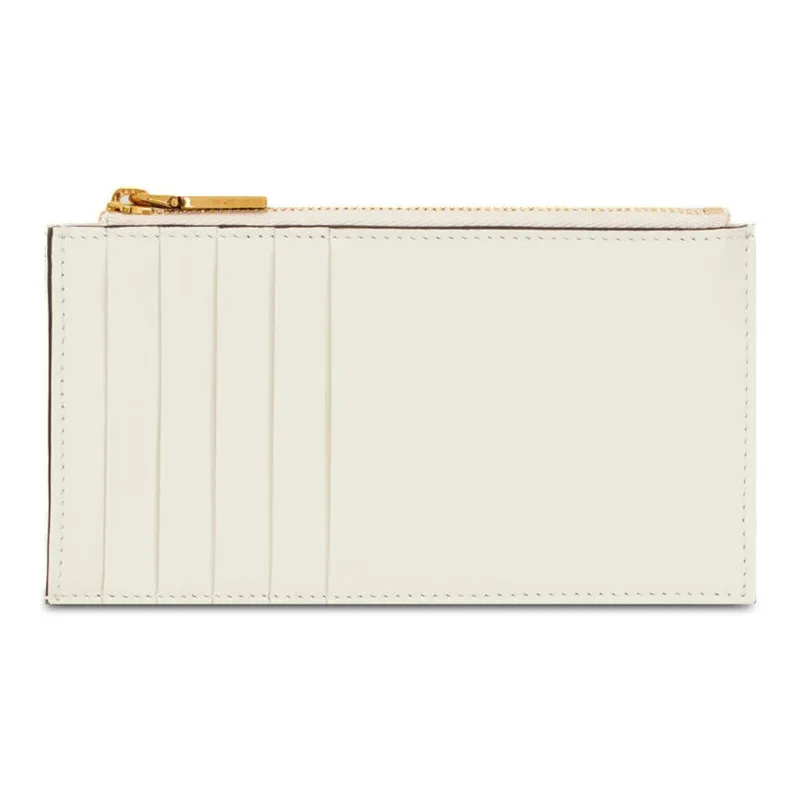 ETRO Pegaso Leather Card Holder Women's White-1