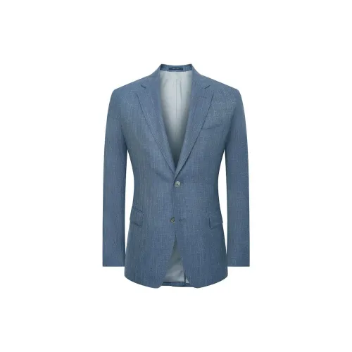 SAINT ANGELO Business Suits Men Western Blue