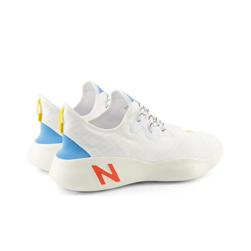 New Balance NB Fresh Foam Rcvry V3 Cushioning Wear Resistant Low Top Casual Running Shoes Unisex White Blue Orange-4