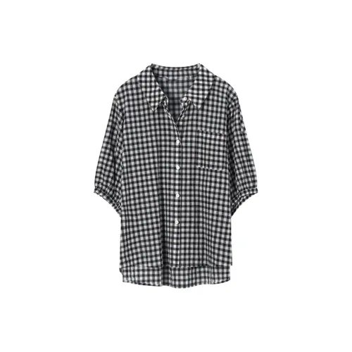 TOUCH MISS Shirts Women's Black Plaid