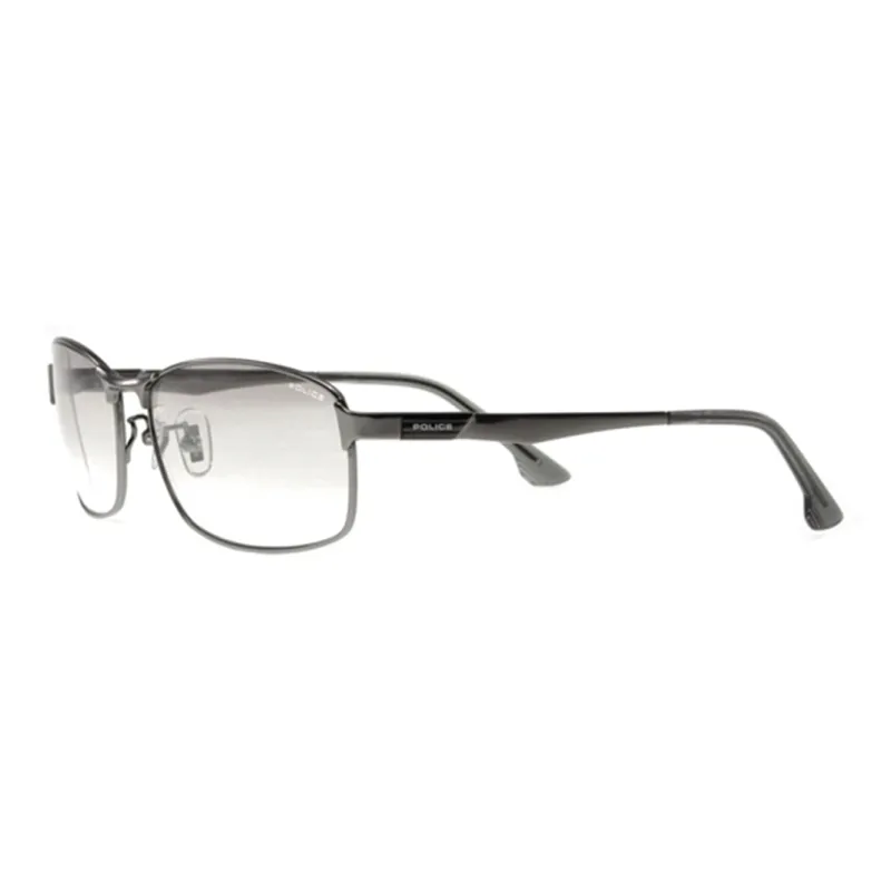 Police Irregular Shape Sunglasses Men's Black-2