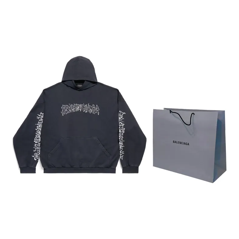 Balenciaga Logo-print Hoodie-2