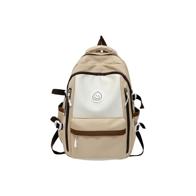 GEERDUN Nylon Backpack Unisex Black/Pink/Khaki/Green/Blue-3