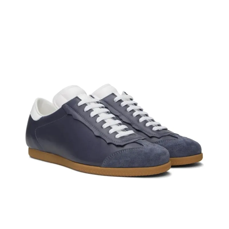 Maison Margiela Low Top Skateboard Shoes Men's Dark Blue-2