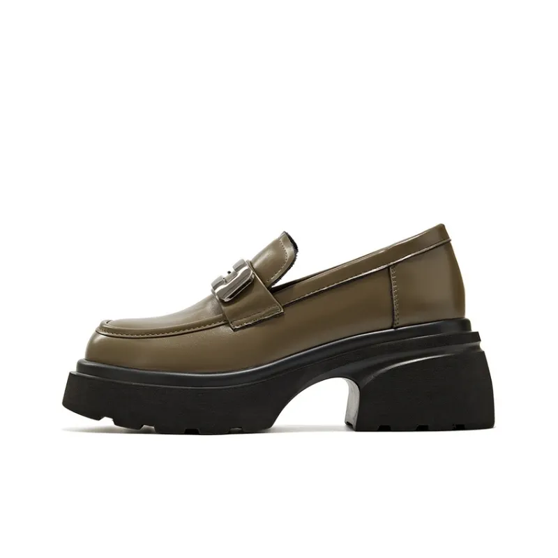 KEKAFU Loafers Women's Khaki-7