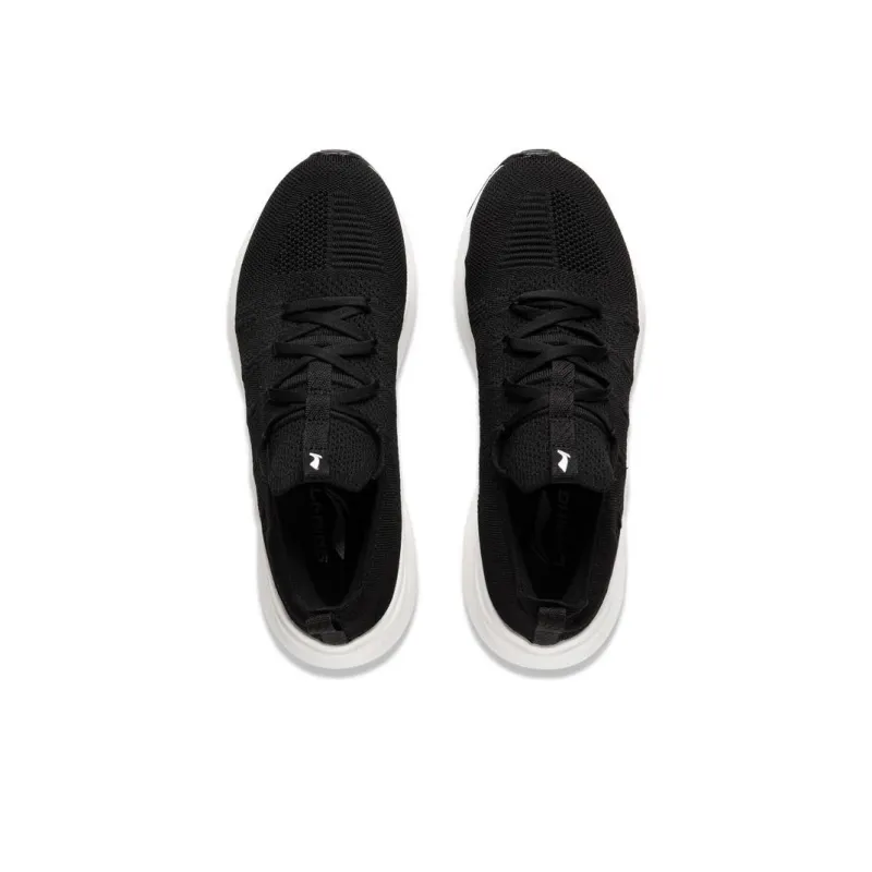 LiNing Yunshu Cushioning Anti Slip And Wear Resistant Low Top Casual Shoes Women's Black White-3