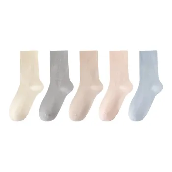 MIIOW Mid-Calf Socks Women's 5 Pack