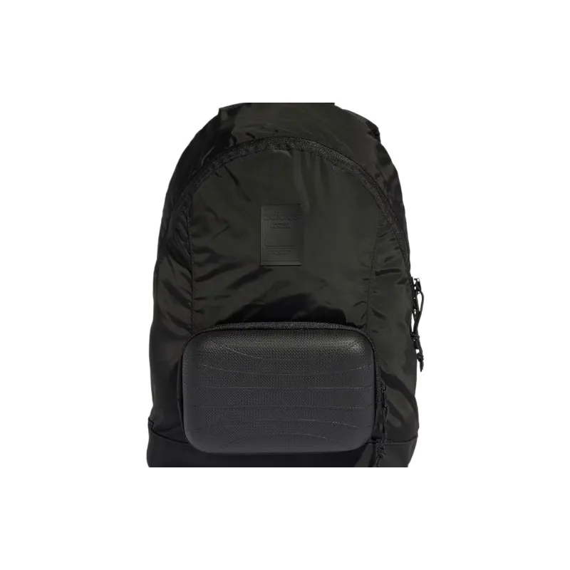 Adidas Originals Recycled Polyester Plain Weave Fabric Backpack Regular Unisex Black-4