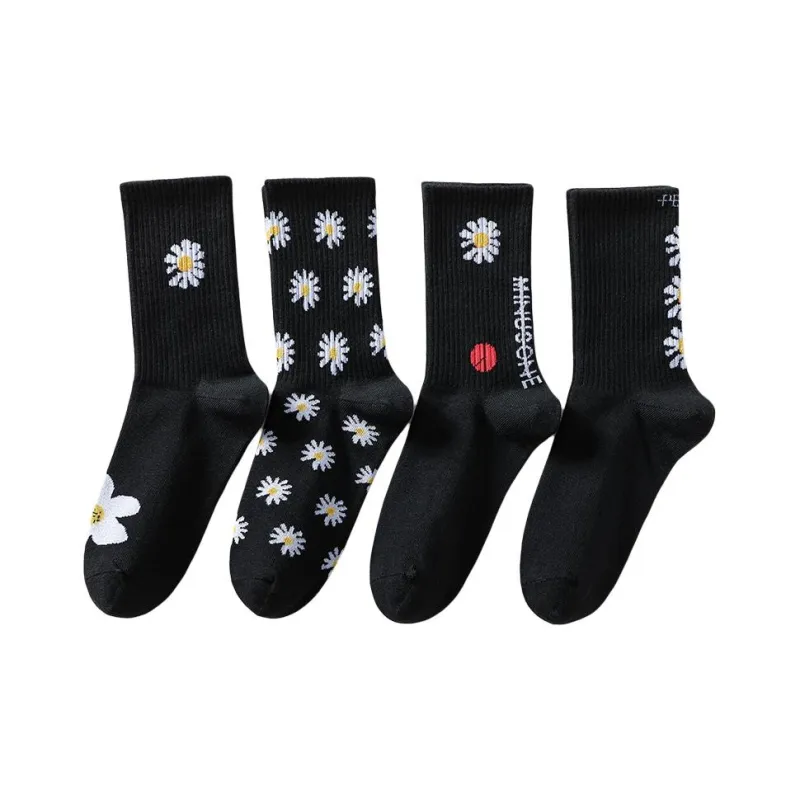 Lanza Mid Calf Socks Women's 4 Pack Mixed Color-0