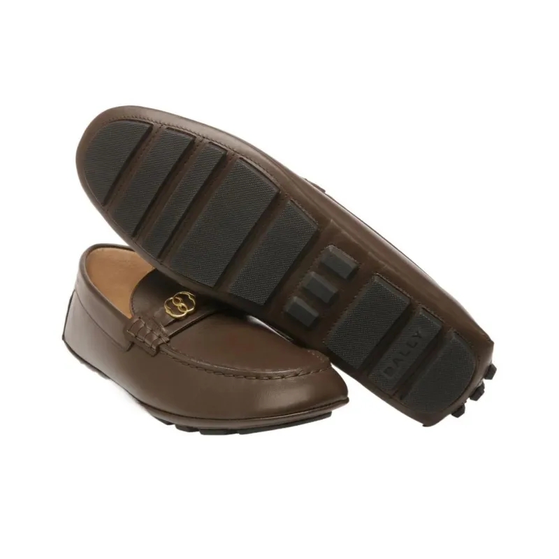 BALLY Gommino Loafers Men's Brown-4
