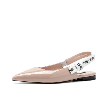 JOOC Casual Single Shoes 1.5cm Women's Milk Tea Beige