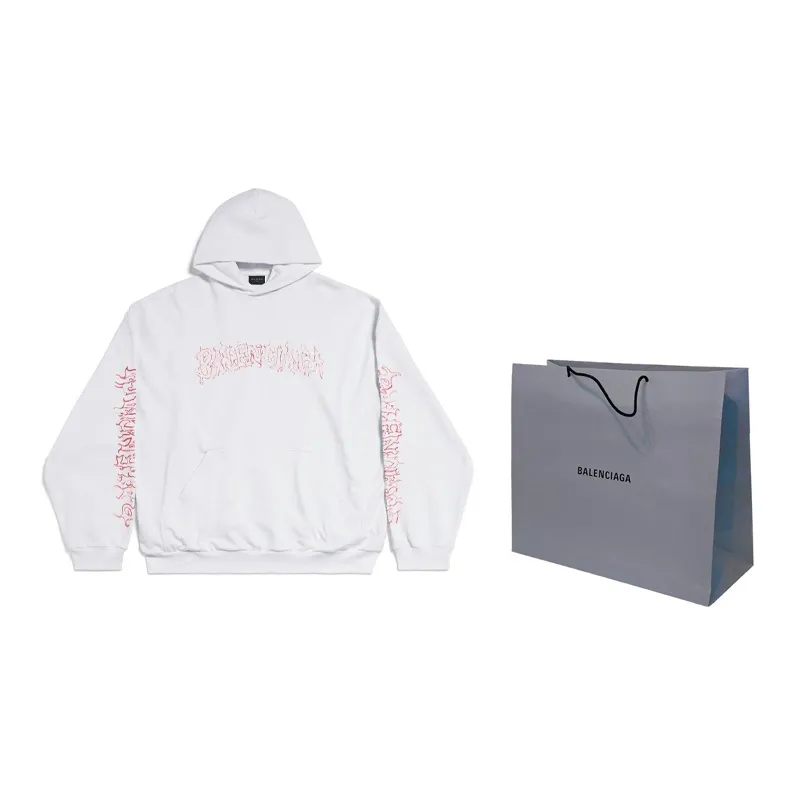 Balenciaga Logo-print Hoodie-8
