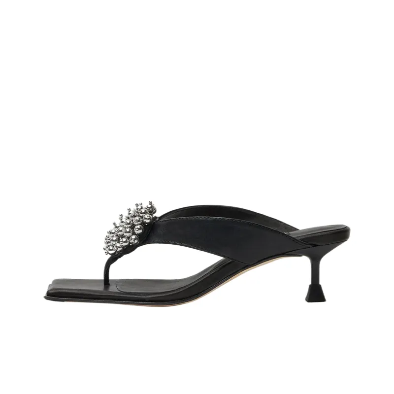 MIISTA Flip Flops Women's Black-0