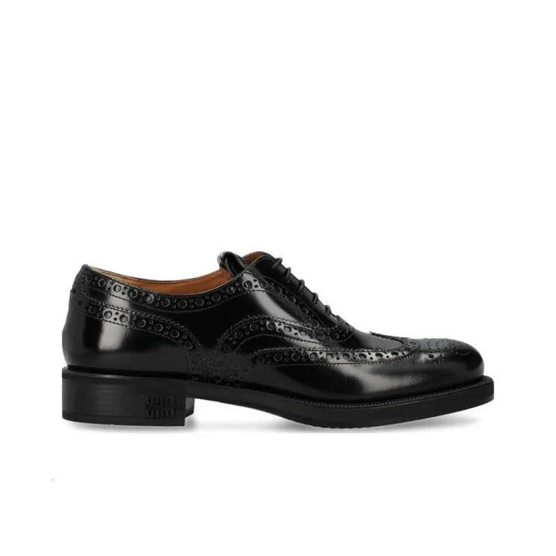 MIU MIU X Church's Leather Brogue Shoes-1