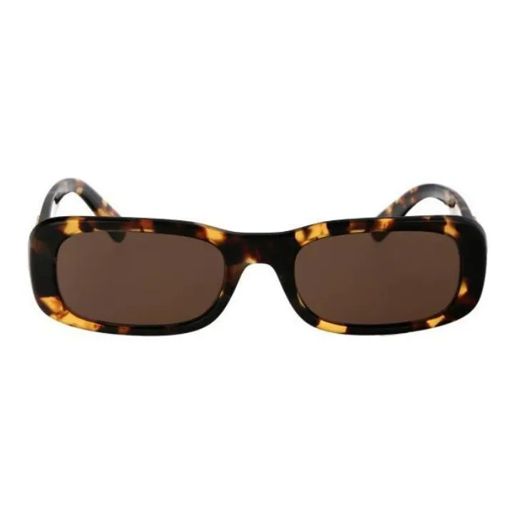 MIU MIU Acetate Irregular Shape Sunglasses Women's Tortoiseshell-1