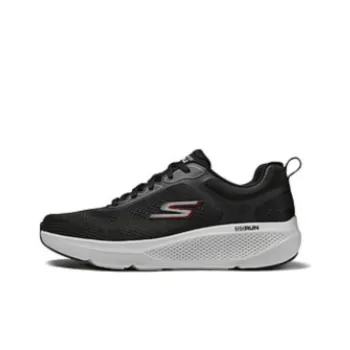 Skechers Anti Slip Wear Resistant Low Top Running Shoes Men's Black Red