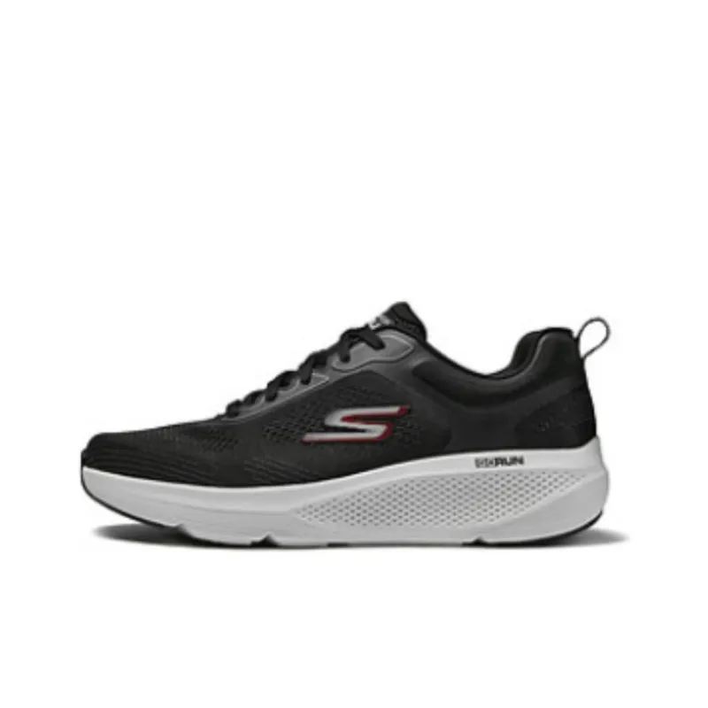 Skechers Anti Slip Wear Resistant Low Top Running Shoes Men's Black Red-0
