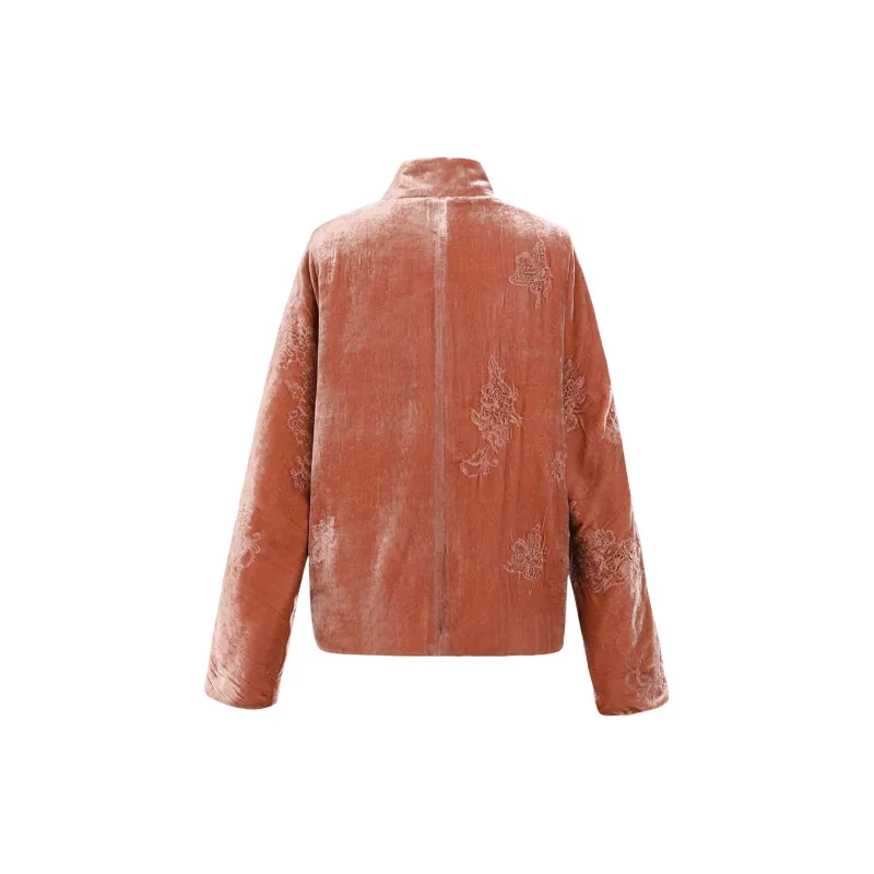 Read Twelve Jackets Coats Women's Jade Red-1