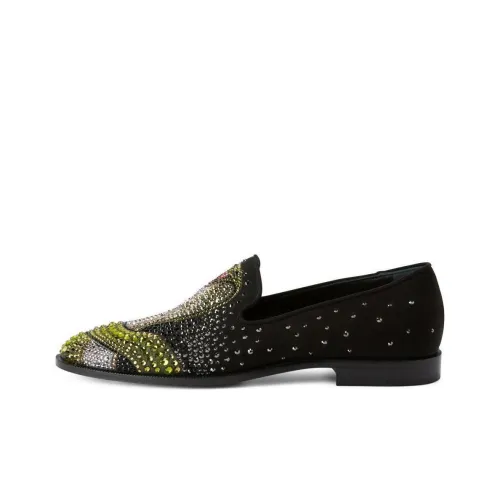 giuseppe zanotti Python Crystal-embellished Loafers