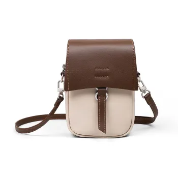 COMELY Crossbody Bags White & Coffee