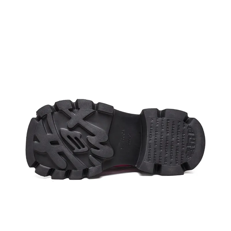YEARCON Loafers Women's Rose Red, Black-13