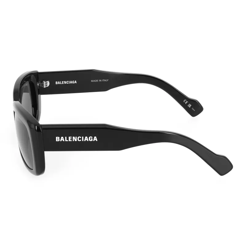 Balenciaga PARIS Square Acetate Frame Sunglasses Black-2