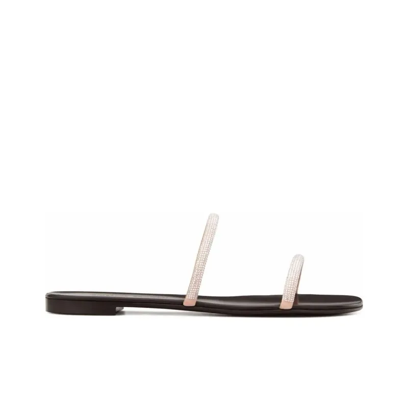 Giuseppe Zanotti/GZ Slide Slippers Women's Pink Black-1