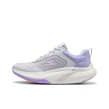 Skechers GO WALK Ma Cushioned Slip Resistant Abrasion Resistant Low Top Running Shoes Women's Gray Purple
