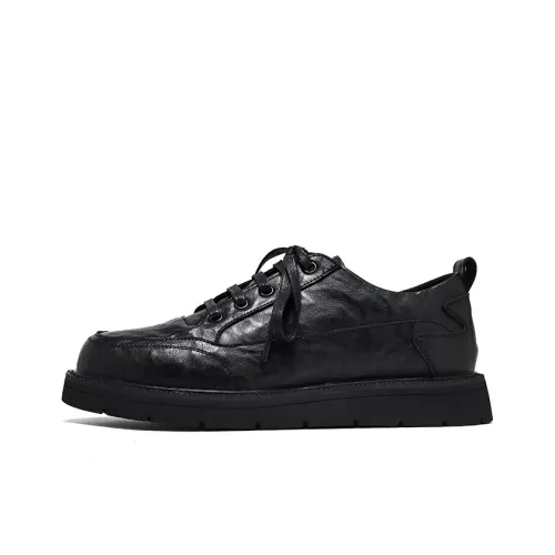 DOUBLE STAR 88 Dress Shoes Men Low-Top Black