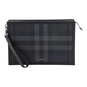 Burberry Polyurethane Shoulder Bag Crossbody Bag Men's Black