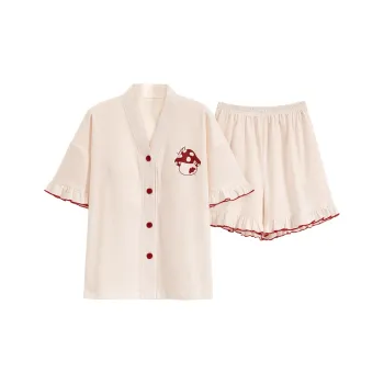 The Story Of The Flower Season Pajama Set Women's Apricot