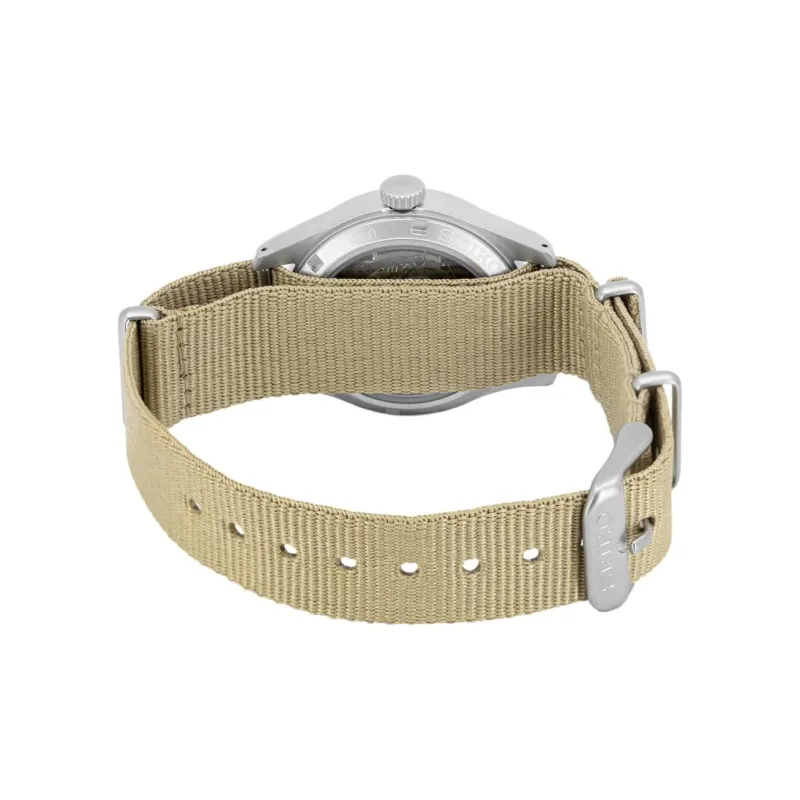 SEIKO Automatic Mechanical Movement Nylon Strap Watch Men's Watches Gold Dial-1