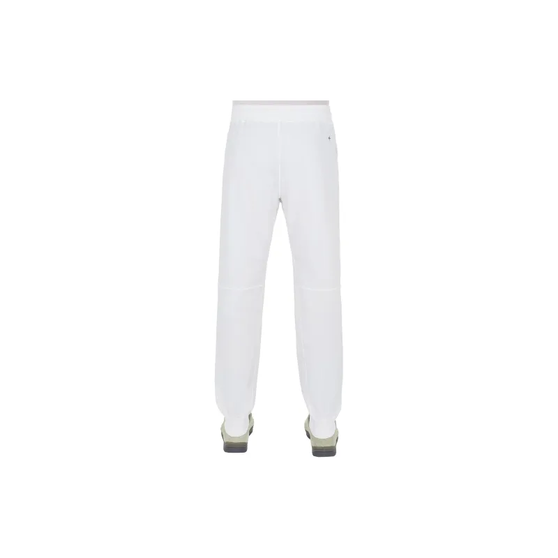 STONE ISLAND STONE ISLAND STELLINA Series SS24 STELLINA Collection Knitted Sweatpants Men's White-1
